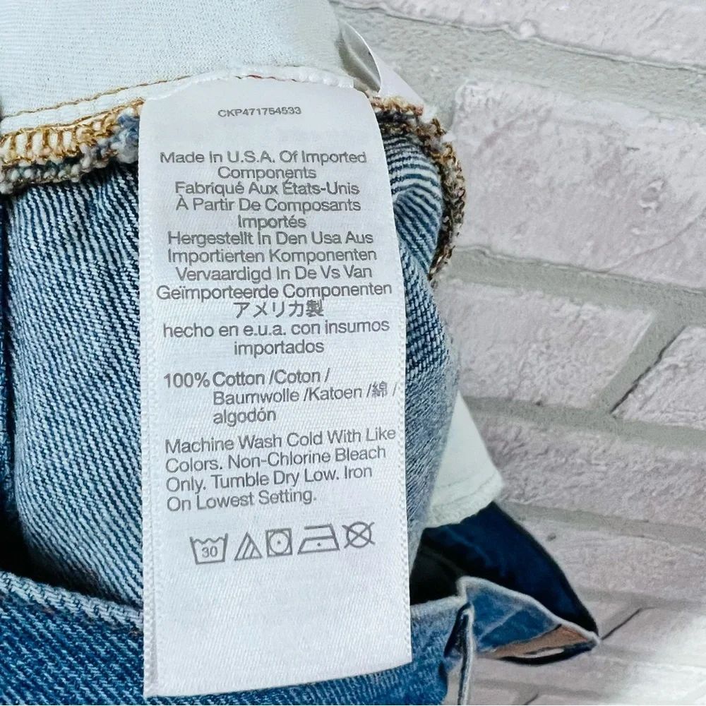 Madewell NWT The Slouchy Boyjean in Roswell Wash Size 28 - Picture 12 of 14